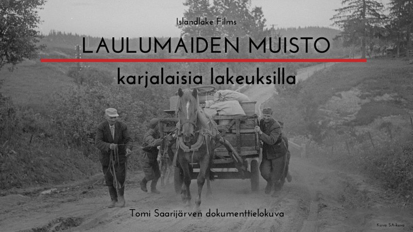 Evakkojen hevosten vetämä muuttokuorma